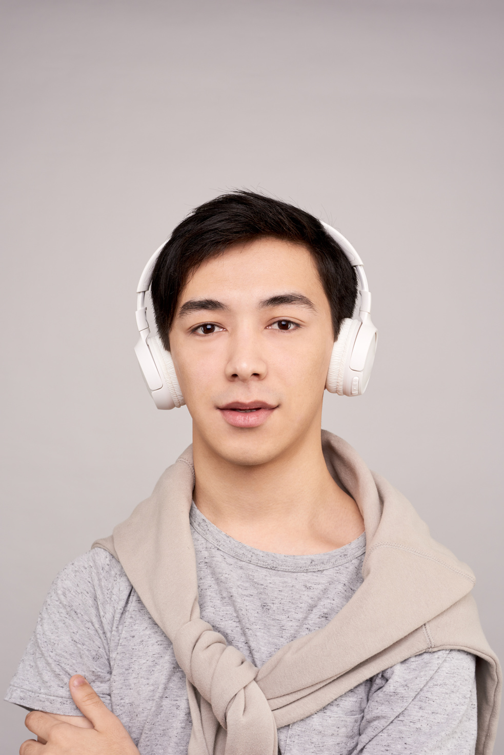 Person Using Headphone